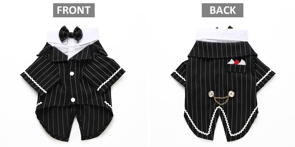 HKM-881299 Stylish Polyester Dog Suit for Small to Extra Large Breeds, Casual England-Inspired Design