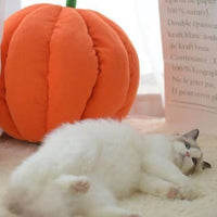 HKM-383955 Cozy Semi-Enclosed Cat Sleeping Bag Pumpkin Nest for Deep Winter Comfort - Available in Two Sizes