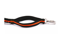 HKM-083155 Reflective Nylon Pet Traction Set in Orange - Adjustable Length 125-210cm & Waist 78-110cm