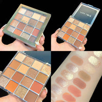 HKM-825171 Colorful Starry Sky 16-Color Matte Eyeshadow Palette with Red Shades