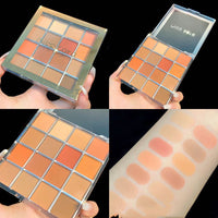 HKM-825171 Colorful Starry Sky 16-Color Matte Eyeshadow Palette with Red Shades
