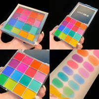 HKM-825171 Colorful Starry Sky 16-Color Matte Eyeshadow Palette with Red Shades
