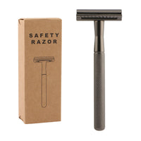 HKM-528595 Durable Manual Shaver with 10 Double-Sided Blades, Zinc Alloy Cutter Head and Copper Handle