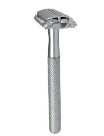 HKM-528595 Durable Manual Shaver with 10 Double-Sided Blades, Zinc Alloy Cutter Head and Copper Handle
