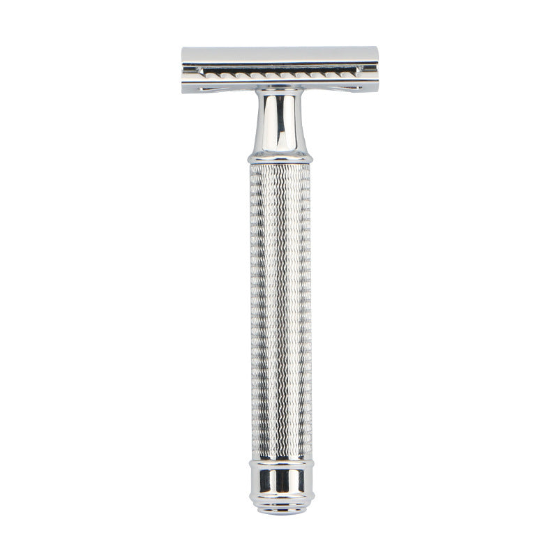 HKM-528595 Durable Manual Shaver with 10 Double-Sided Blades, Zinc Alloy Cutter Head and Copper Handle