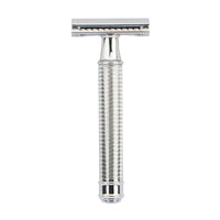 HKM-528595 Durable Manual Shaver with 10 Double-Sided Blades, Zinc Alloy Cutter Head and Copper Handle