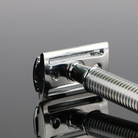 HKM-528595 Durable Manual Shaver with 10 Double-Sided Blades, Zinc Alloy Cutter Head and Copper Handle