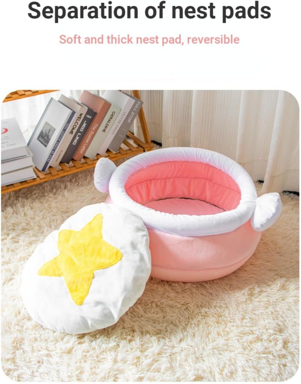 HKM-743251 Cozy Cat Nest in Honey Pot Shape – Soft and Warm Bed for Small Pets