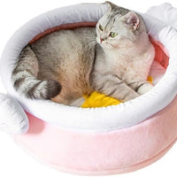 HKM-743251 Cozy Cat Nest in Honey Pot Shape – Soft and Warm Bed for Small Pets