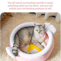 HKM-743251 Cozy Cat Nest in Honey Pot Shape – Soft and Warm Bed for Small Pets