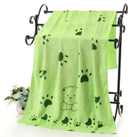 HKM-923795 Soft Absorbent Cartoon Print Bath Towel - Bear Design, 70x140cm