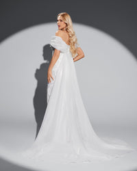 HKM-808339 Classic White Elegant Women's Dress, Style EZ25070