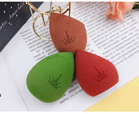 HKM-274515 Starry Sky Makeup Sponge Set with Stand - Blue & Yellow Beauty Eggs for Flawless Application
