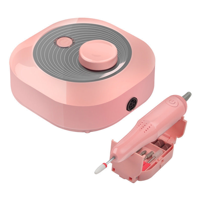 HKM-804819 Portable Electric Nail Polisher with One-Key Control and Multifunctional Bracket