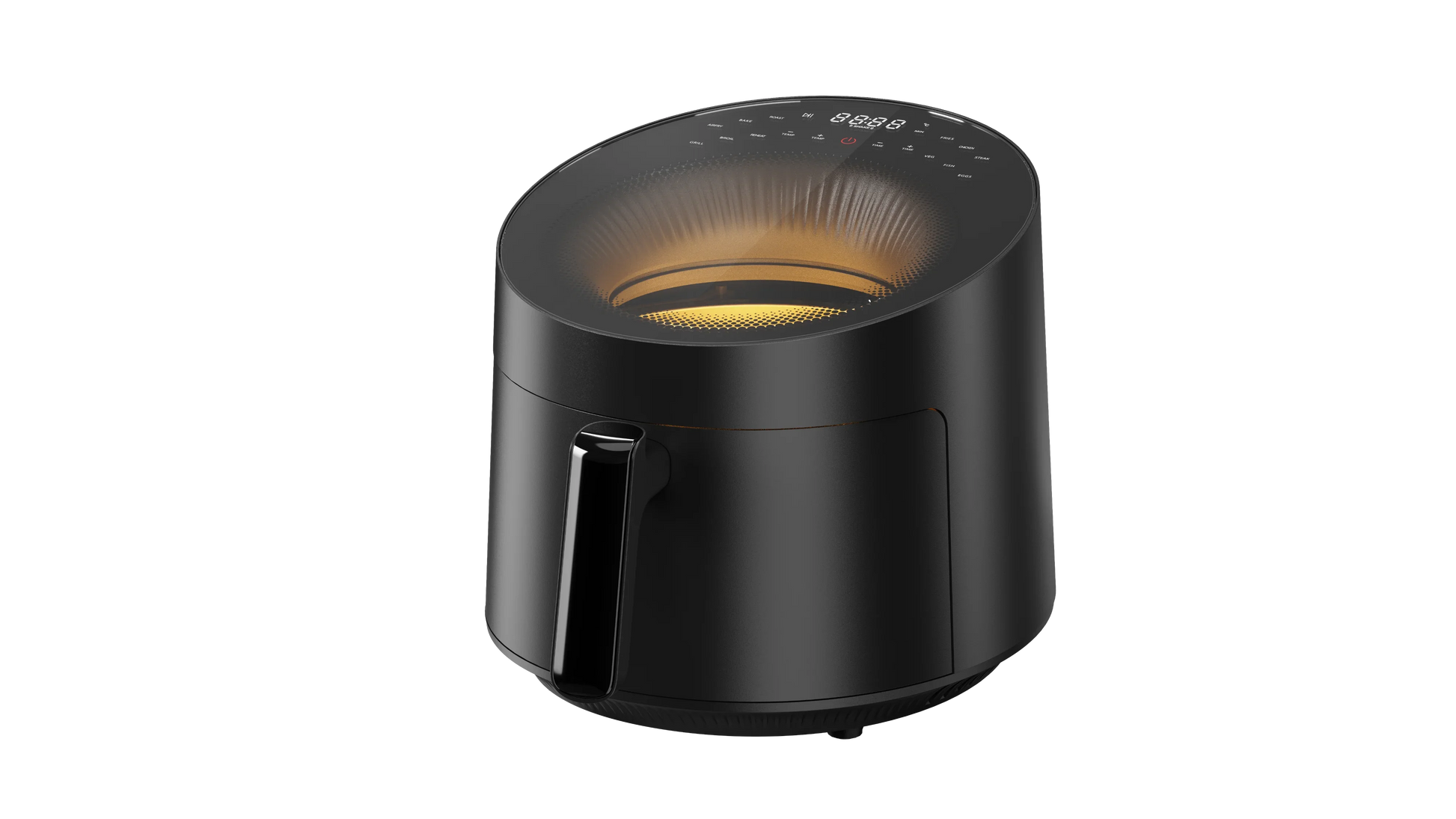 KTX-811667 5L Air Fryer with Skylight and Hidden Fan Blades, Metal Interior, 1500W Turbo Heat Technology