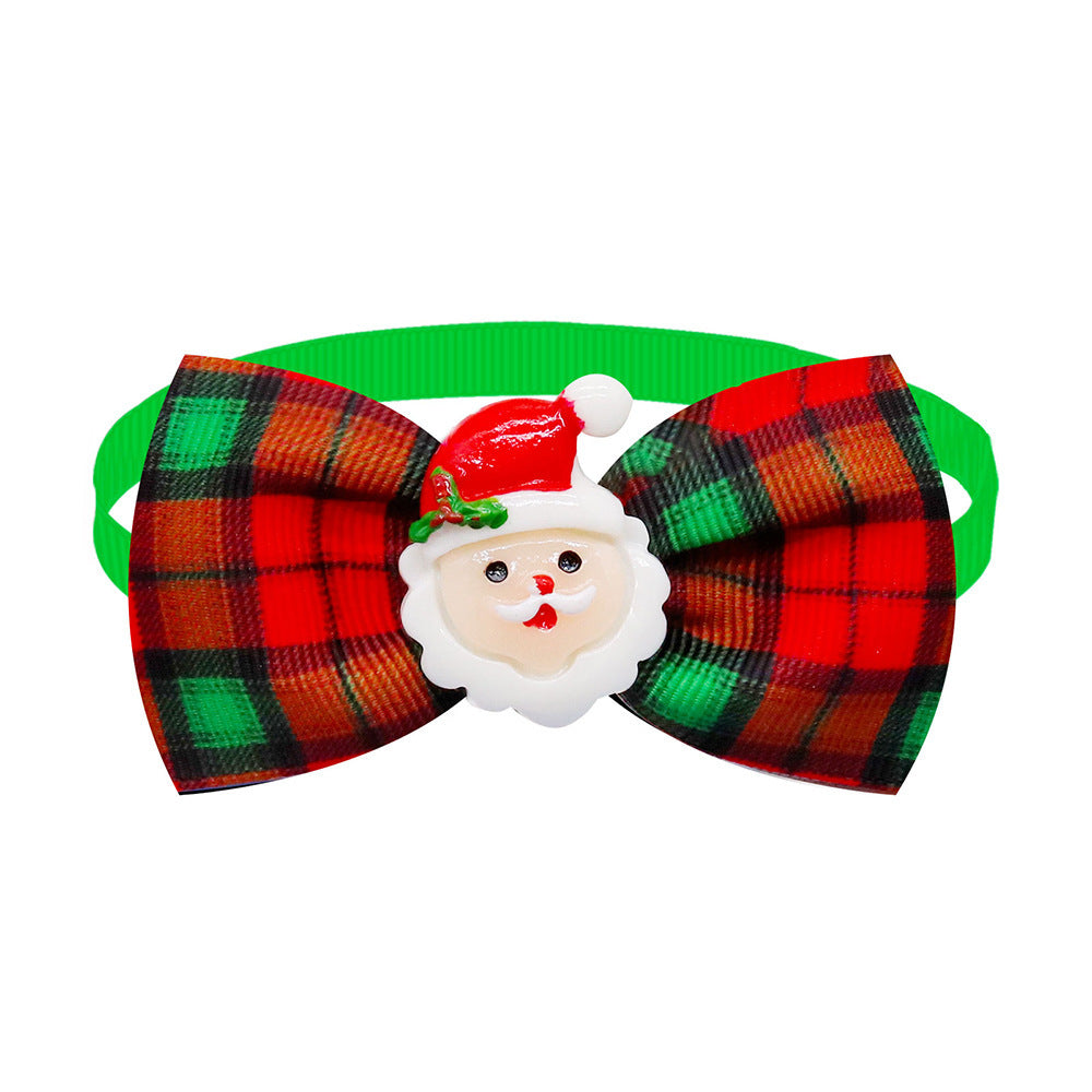 HKM-500755 Plaid Bow Tie Scarf for Cats and Dogs - Adjustable Size, Universal Fit