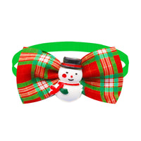 HKM-500755 Plaid Bow Tie Scarf for Cats and Dogs - Adjustable Size, Universal Fit