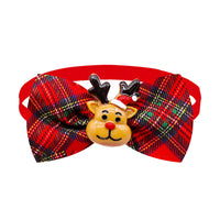 HKM-500755 Plaid Bow Tie Scarf for Cats and Dogs - Adjustable Size, Universal Fit