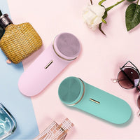 HKM-411539 Silicone Electric Face Cleaner with Rechargeable Battery and Vibrating Function