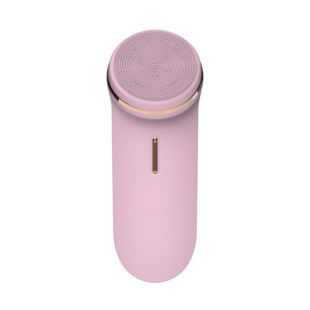 HKM-411539 Silicone Electric Face Cleaner with Rechargeable Battery and Vibrating Function