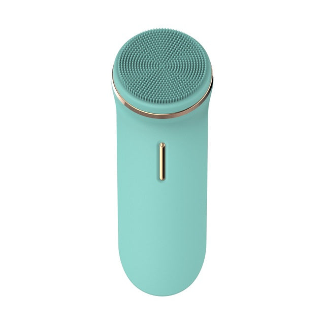 HKM-411539 Silicone Electric Face Cleaner with Rechargeable Battery and Vibrating Function