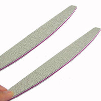 HKM-033043 5Pcs Nail Files 100/180 Grit Grey Frosted Sanding Buffers for Manicure and Pedicure