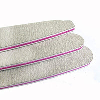 HKM-033043 5Pcs Nail Files 100/180 Grit Grey Frosted Sanding Buffers for Manicure and Pedicure