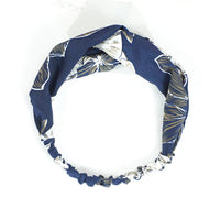 HKM-938451 Geometric Pattern Cloth Headband in Dark Tones for Versatile Styling