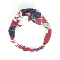 HKM-938451 Geometric Pattern Cloth Headband in Dark Tones for Versatile Styling
