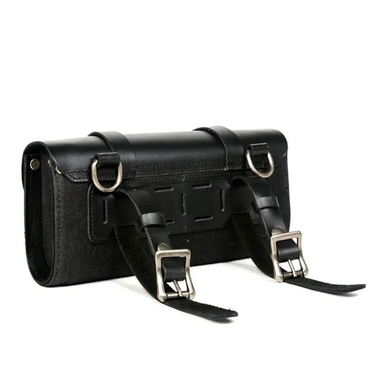 KTX-893459 Retro Oil Wax Canvas Motorcycle Shoulder Bag for Luggage and Side Storage