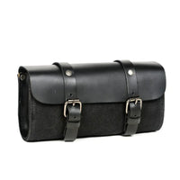 HKM-893459 Retro Oil Wax Canvas Motorcycle Shoulder Bag for Luggage and Side Storage
