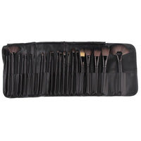 HKM-337747 Wooden Handle Makeup Brush Set with Man-Made Fiber Bristles