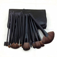 HKM-337747 Wooden Handle Makeup Brush Set with Man-Made Fiber Bristles