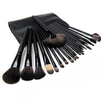 HKM-337747 Wooden Handle Makeup Brush Set with Man-Made Fiber Bristles