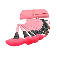 HKM-337747 Wooden Handle Makeup Brush Set with Man-Made Fiber Bristles