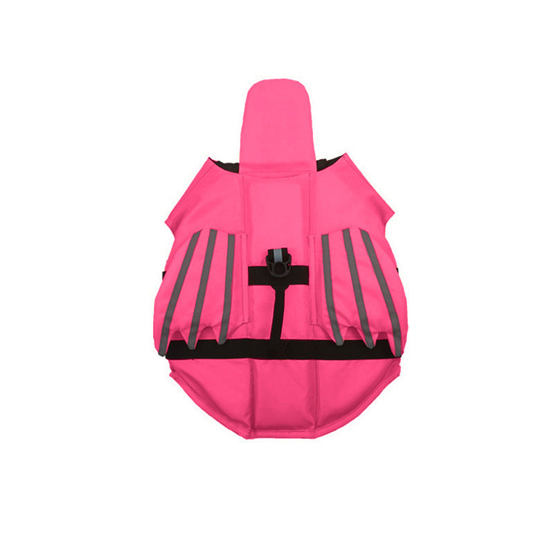 HKM-237139 Reflective Light-Up Pet Life Vest - Angel Wings Design in Blue and Orange, Sizes XS to XL