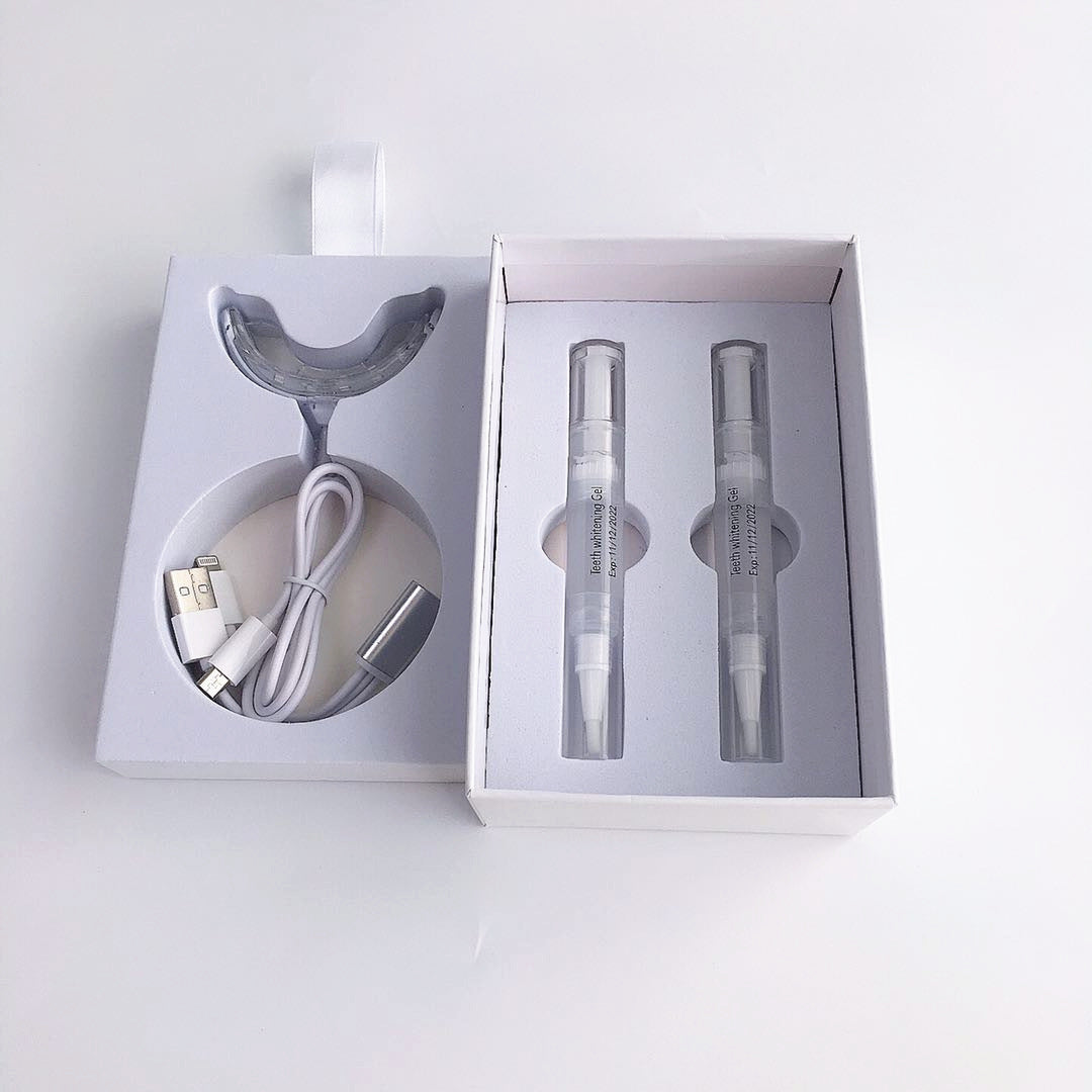 HKM-246547 Teeth Whitening Light Kit with Gel and Shade Guide for Effective Oral Care