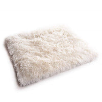 HKM-162323 Convertible 2-in-1 Pet Nest Mattress - Plush, Easy-Fold Design for Cats and Puppies, White Grey