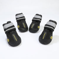 HKM-936147 Waterproof Pet Dog Shoes - Cloth with Non-Slip Sole, Available in Black and Red, Sizes 2# to 8#