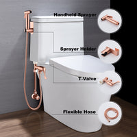 HKM-908307 Handheld Toilet Spray Bidet with Stainless Steel Hose for Easy Cleaning and Pet Bathing