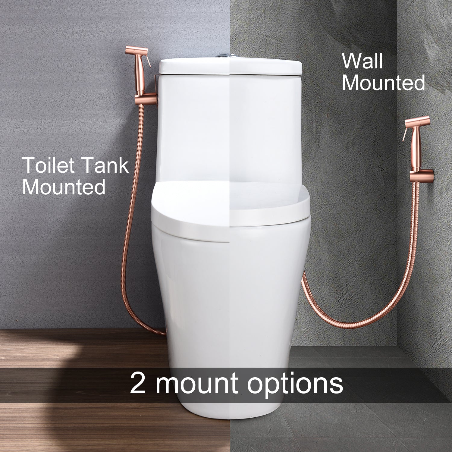 HKM-908307 Handheld Toilet Spray Bidet with Stainless Steel Hose for Easy Cleaning and Pet Bathing