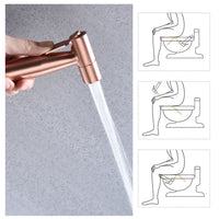 HKM-908307 Handheld Toilet Spray Bidet with Stainless Steel Hose for Easy Cleaning and Pet Bathing