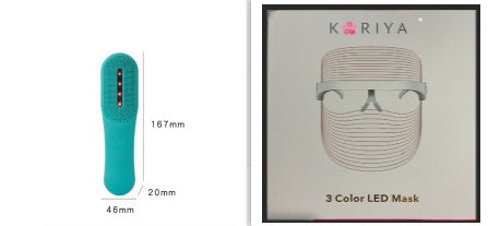 HKM-310931 Ultrasonic Vibrating Facial Cleanser with Red Light Therapy