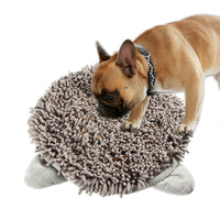 HKM-323859 Pet Training Sniffing Pad - Interactive Anti-Boring Blanket for Dogs and Cats (45x45cm, Gray)