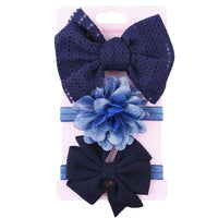 HKM-101139 Child's Colorful Bowknot Hairband Headdress for Infants and Toddlers