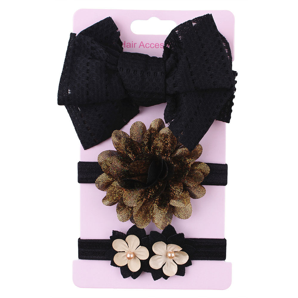 HKM-101139 Child's Colorful Bowknot Hairband Headdress for Infants and Toddlers
