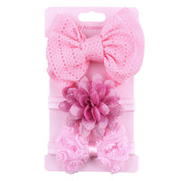 HKM-101139 Child's Colorful Bowknot Hairband Headdress for Infants and Toddlers