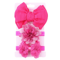 HKM-101139 Child's Colorful Bowknot Hairband Headdress for Infants and Toddlers