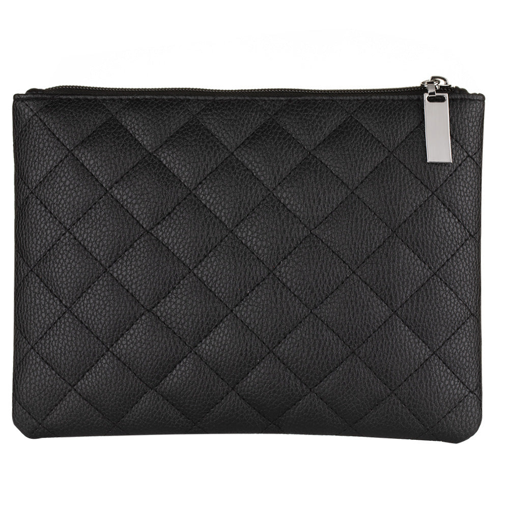 HKM-728659 15-Piece Matte Black Makeup Brush Set with Cosmetic Bag, Nylon Wool and Wooden Handle