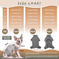 HKM-465811 Soft Turtleneck Sweater for Hairless Cats – Warm Pullover Jumpsuit for Sphynx, Devon Rex, and Cornish Rex Pets